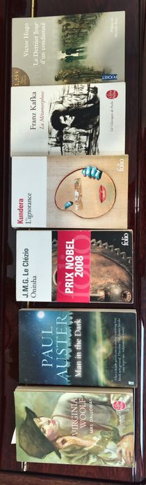 Vários livros de bolso frances e inglês