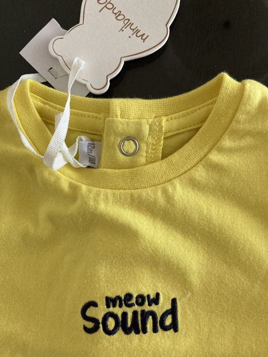 NOVO Camisolas Manga Comprida Amarela e Vermelha 12 e 9 meses