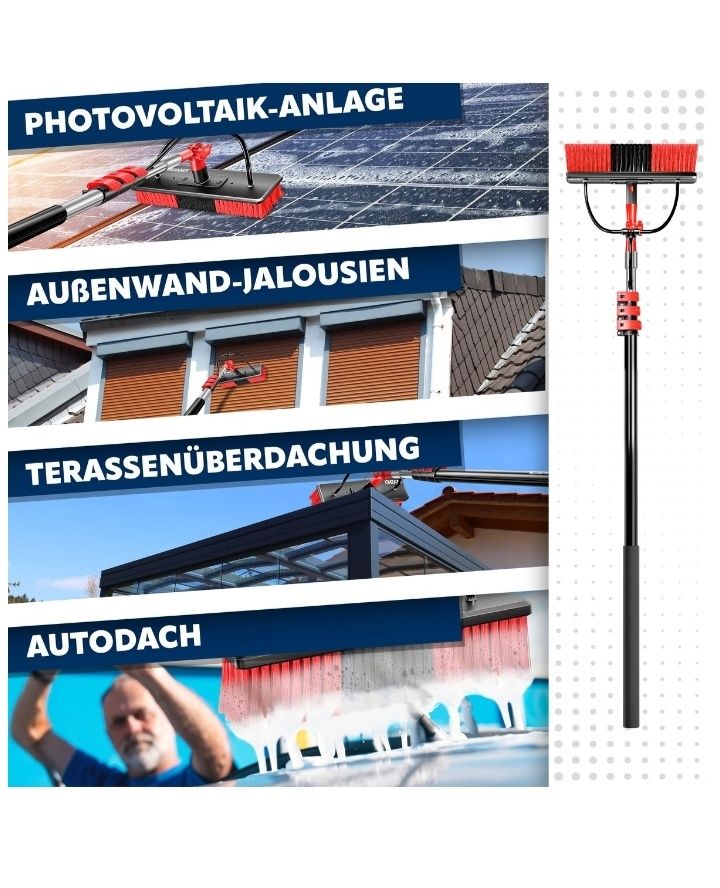 Szczotka do mycia z kijem teleskopowym