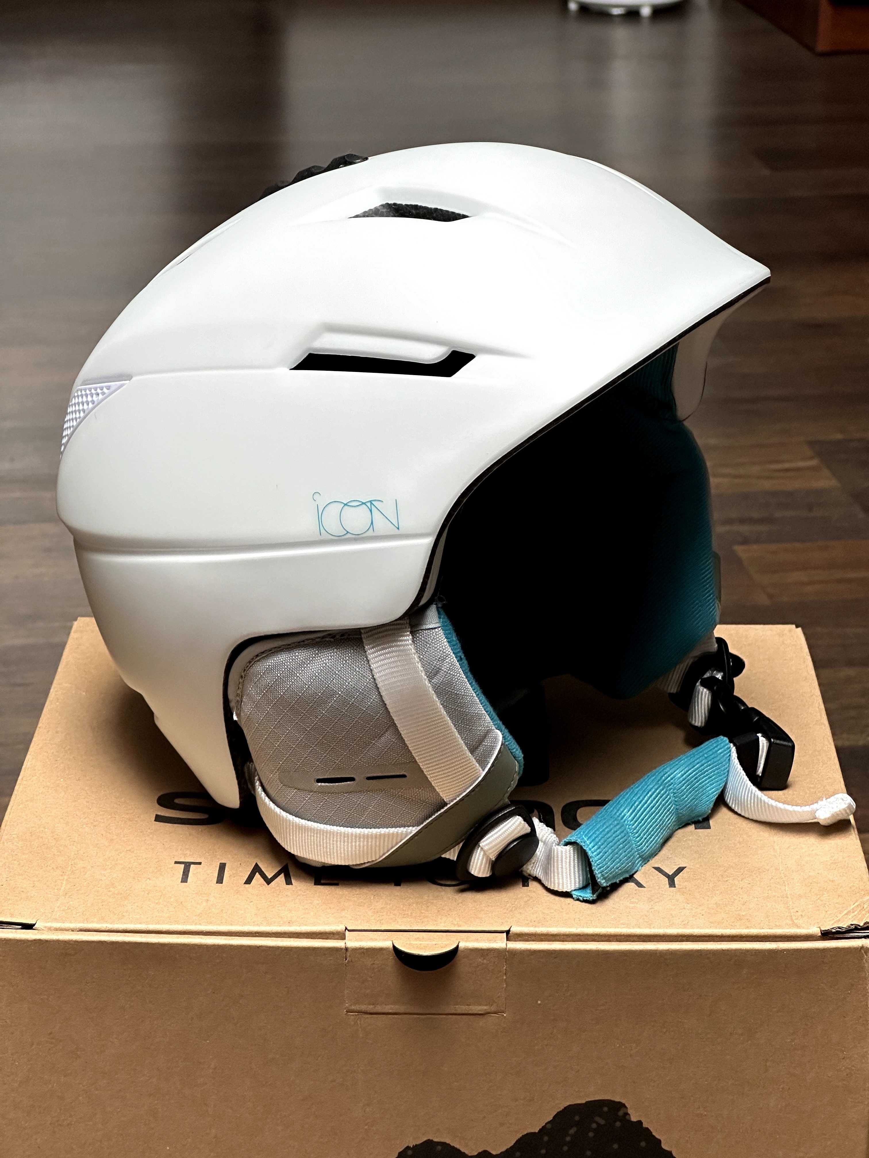 Salomon ICON2 White ( M 56-59) Kask Narciarski, Snowboardowy Biały