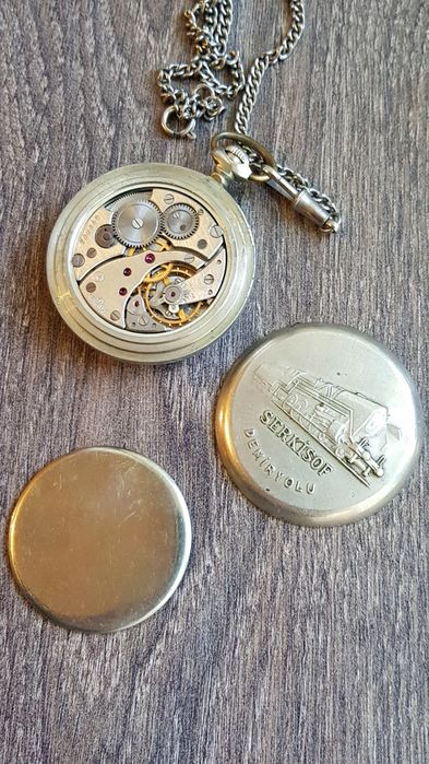 Годинник кишеньковий Молнія Часы Молния SERKISOF. Фестивальные. СССР