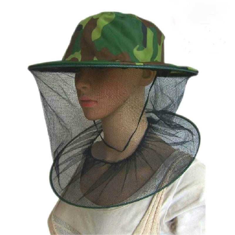 Moskitiera siatka przeciw komarom i innym owadom na głowę z kapeluszem