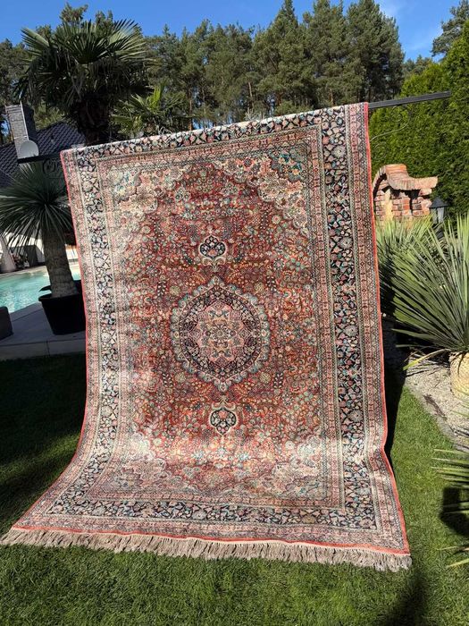 Nowy Jedwabny r.tkany dywan perski GHOUM / GHOM 290x185 galeria 30 tyś