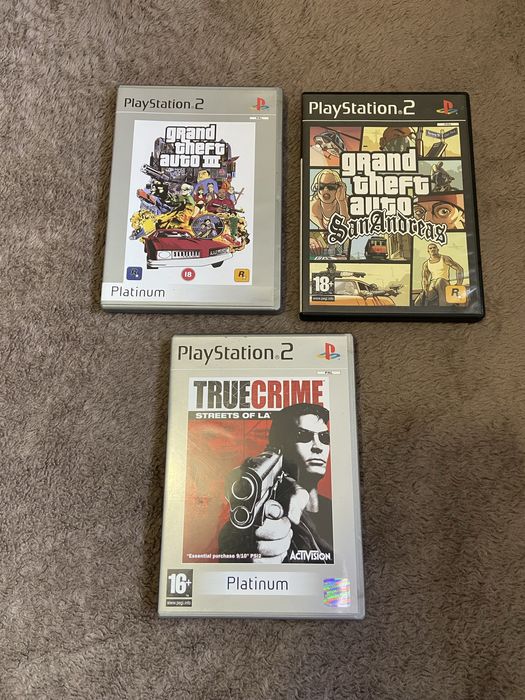 3 Jogos PlayStation2 GTA e True Crime