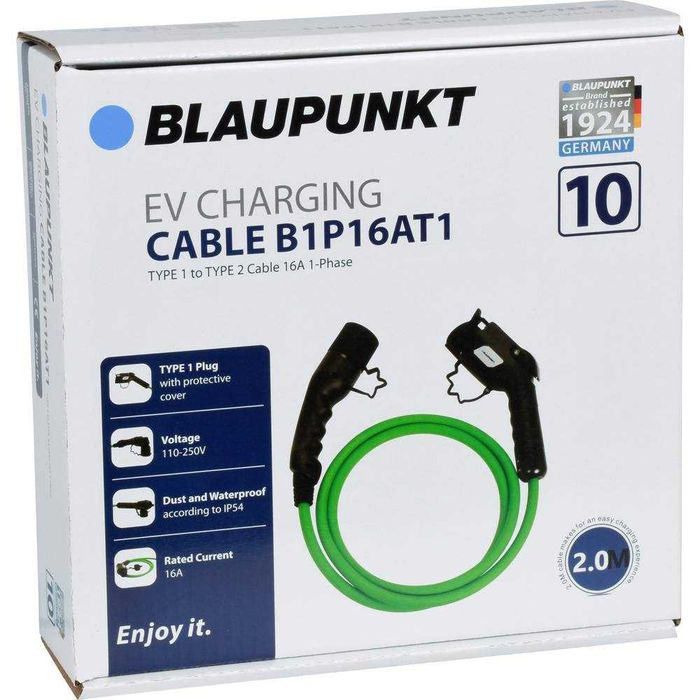 Kabel do ładowania Blaupunkt B1P16AT1 2 m  TYPU 1  16 A 3,7 KW