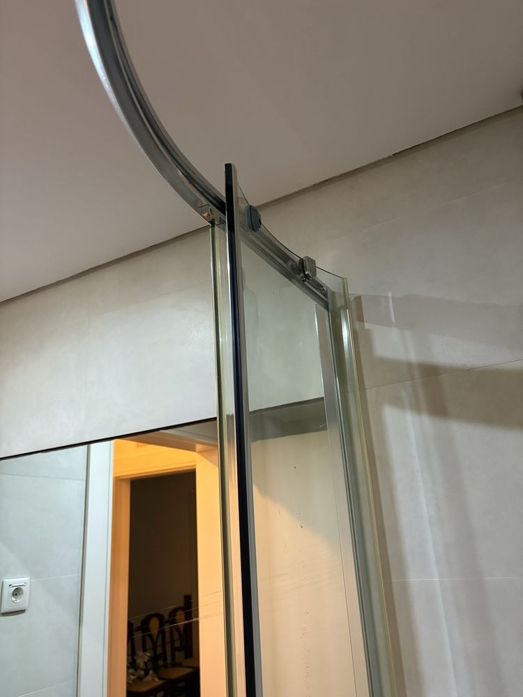 Cabine de duche em vidro 90x90