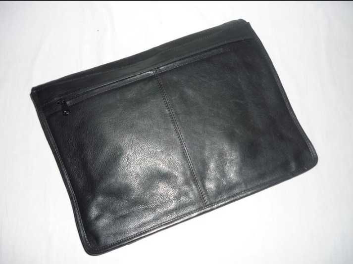 Ділова шкіряна сумка папка портфель для документів планшета формат А 4