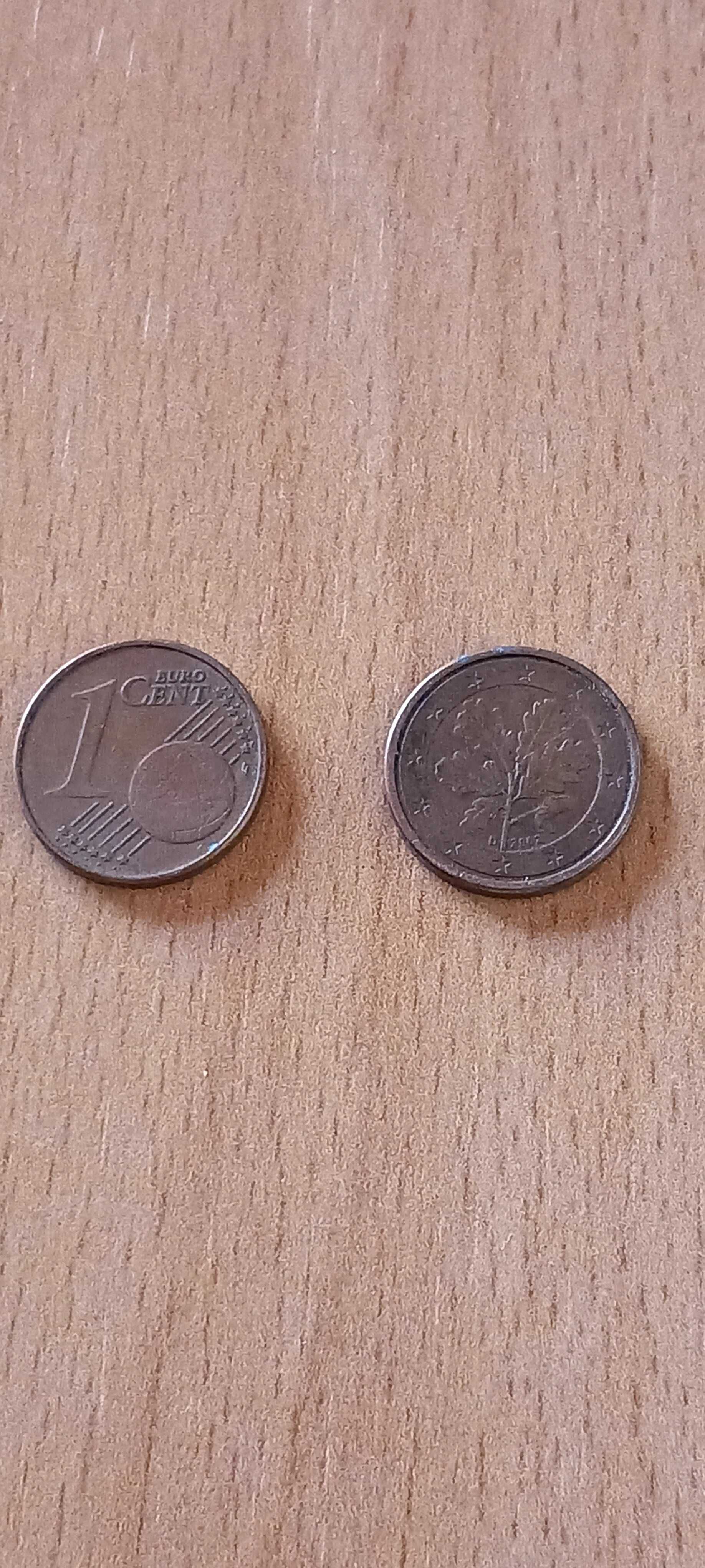 Moeda de coleção raríssima 1 cêntimo de euro Alemanha 2002 D