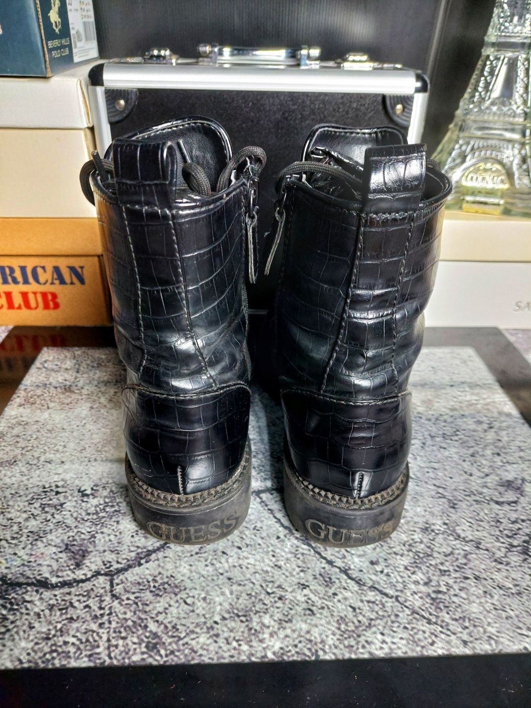Buty Trapery trzewiki Guess Talisi Czarne