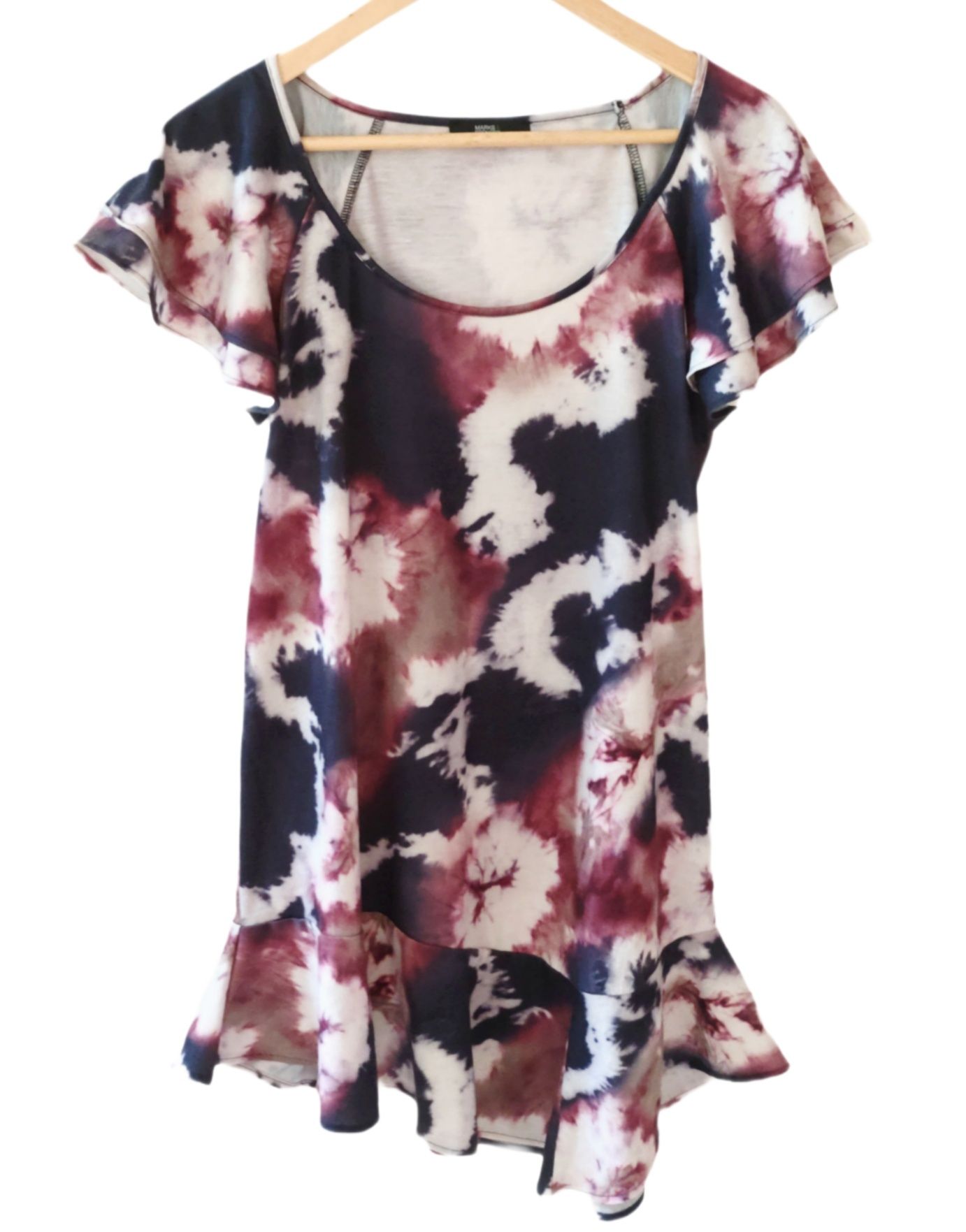Asymetryczna sukienka / tie-dye – Marks & Spencer – XL / 42