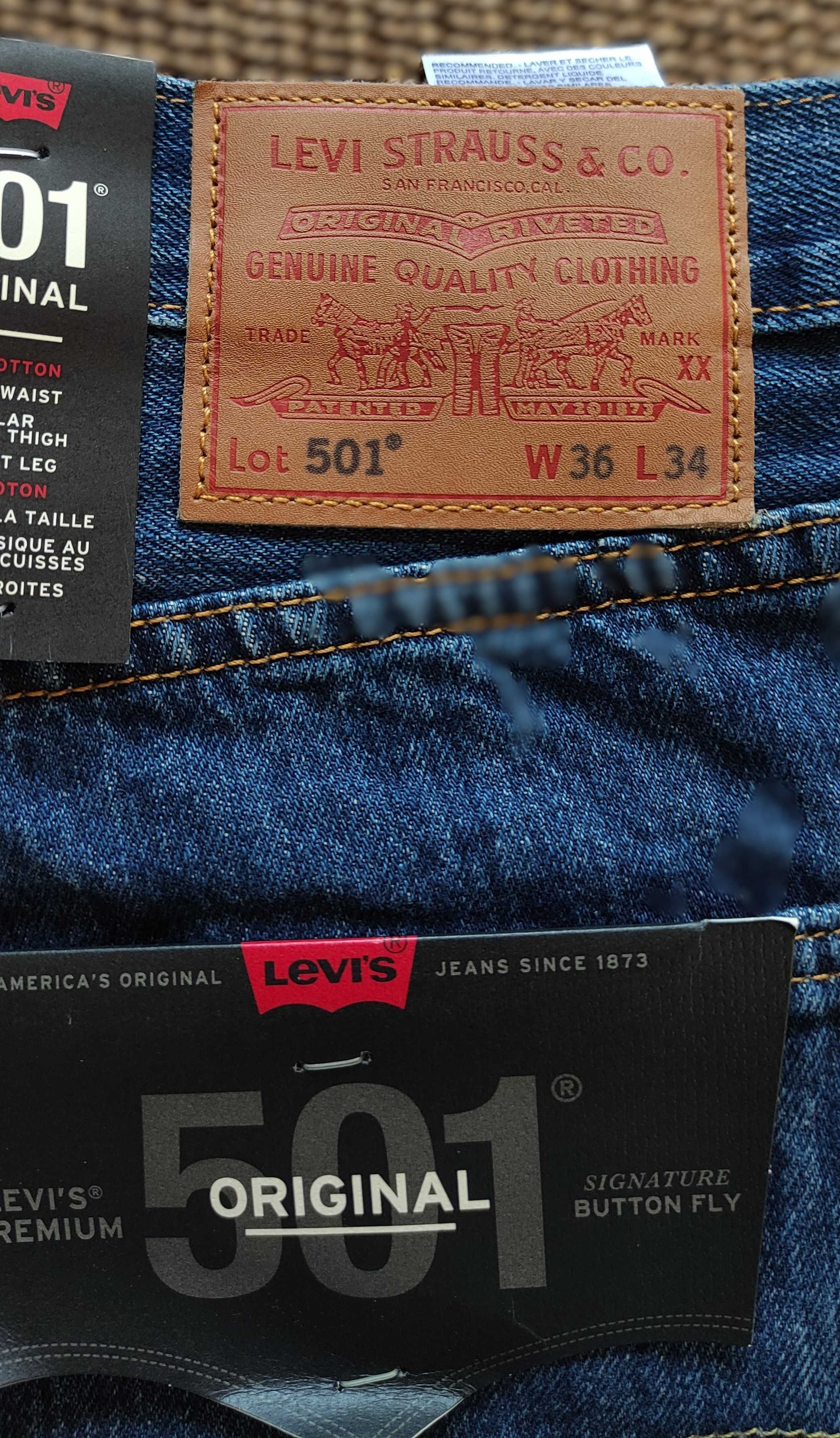 LEVIS 501 HOMEM W36/L34 - originais e por estrear!
