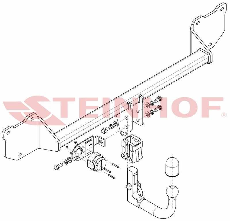 Wypinany Hak Holowniczy + Moduł 7 Pin do Cooper Countryman 2WD/4WD