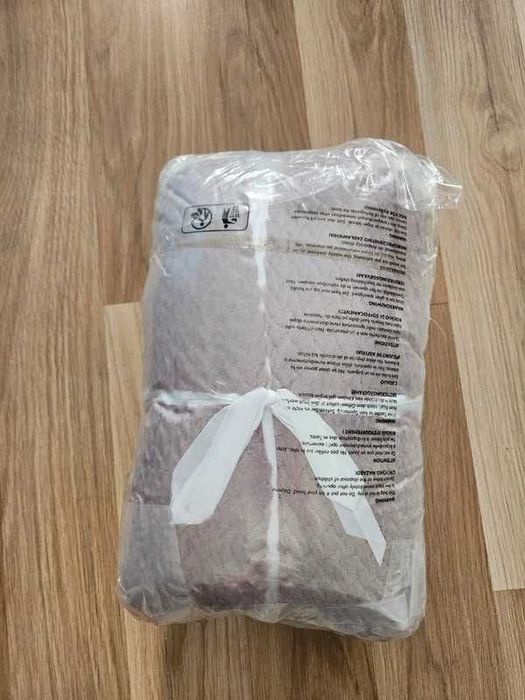 Koc polarowy w jodełkę Dreamzie 150 x 200 cm Jasnoróżowy 100%poliestru