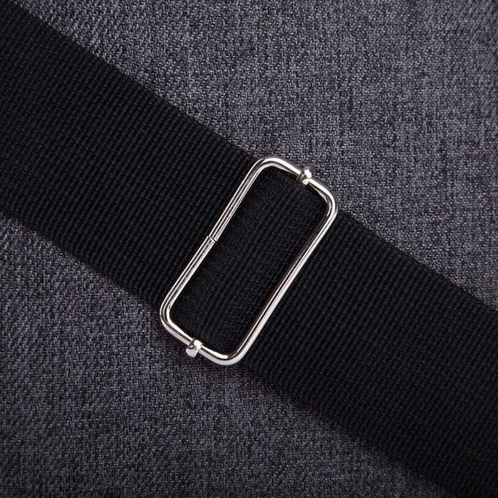 BETLEWSKI Torba Męska Listonoszka Materiałowa Sportowa Na Pasku Szara