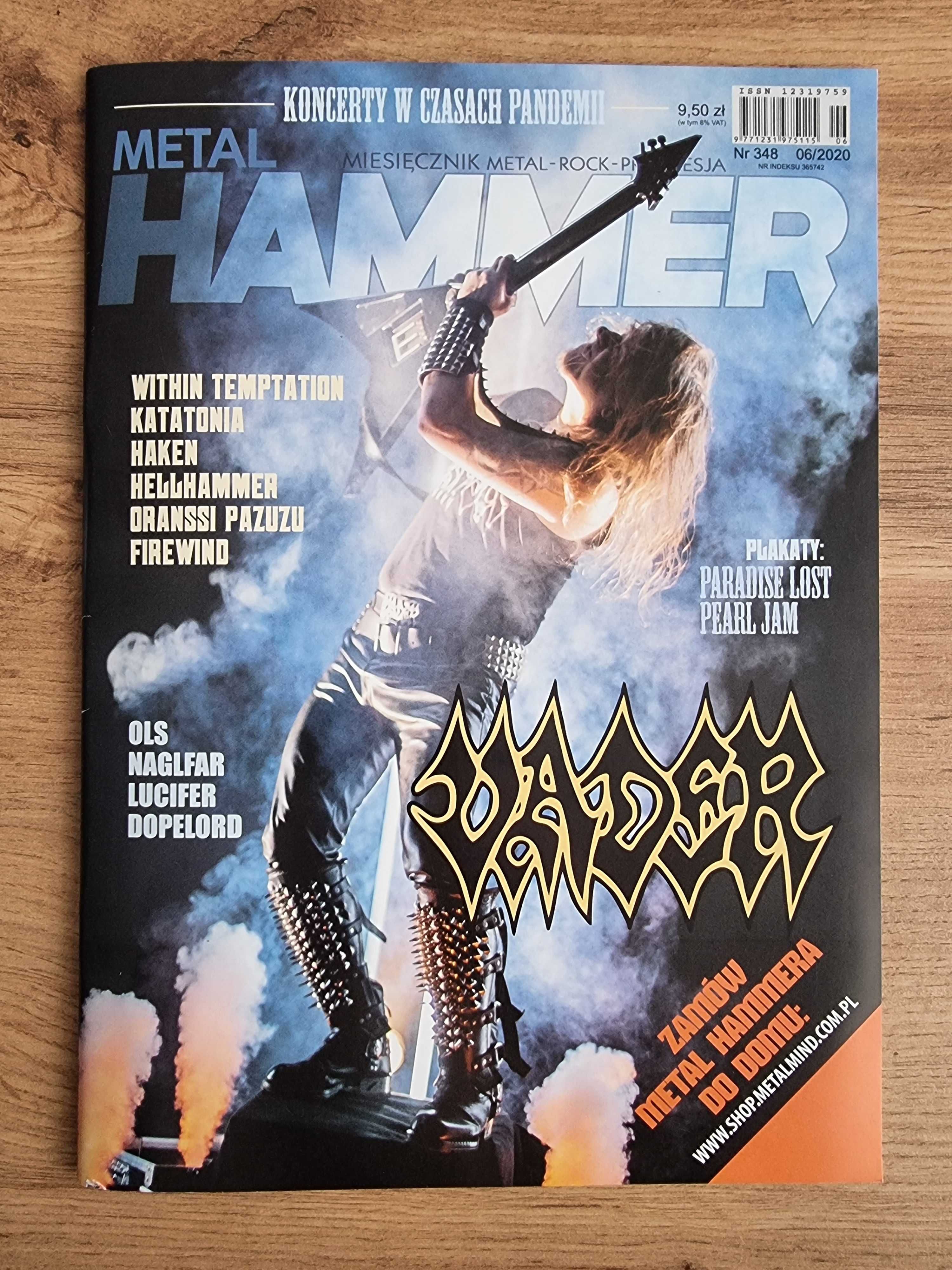 Metal Hammer 2020 Within Temptation, Plakaty: Paradise Lost, Pearl Jam