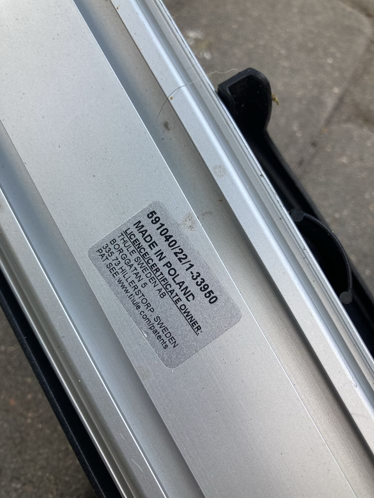 Thule 591 thule 298 uchwyt bagaznik rowerowy na dach