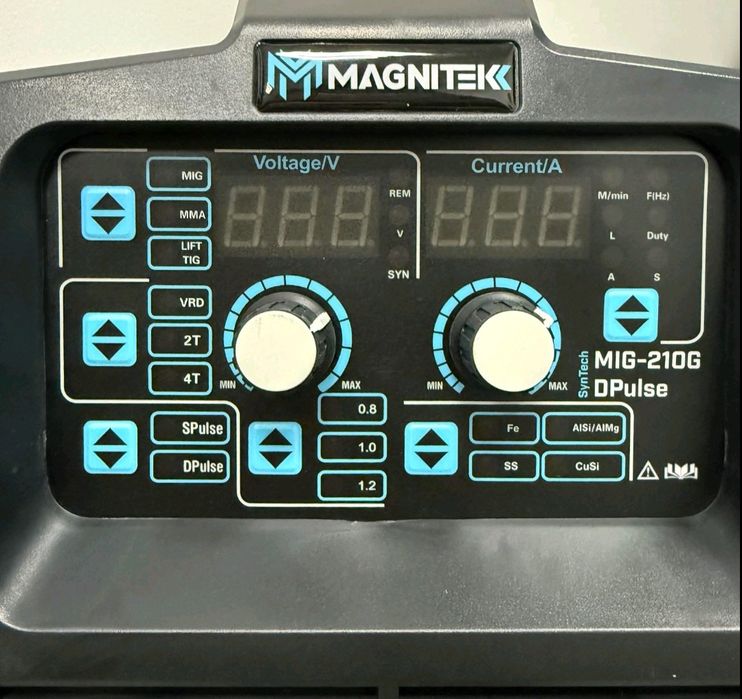 Полуавтомат сварочный Магнитек 210s Dabl puls Синергетика Для Алюминия