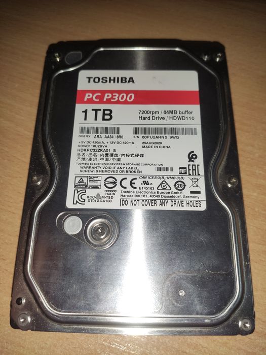 hdd 1tb toshiba sata 3 7200 жд