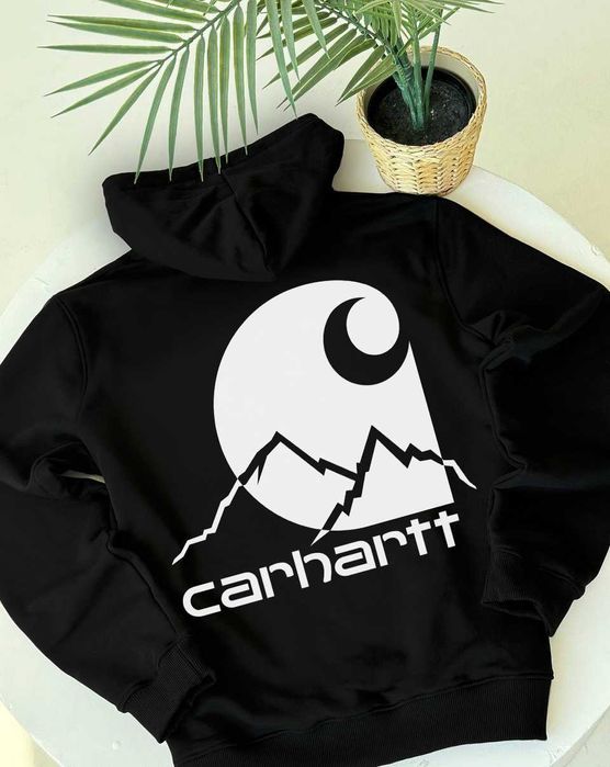 Carhartt Purple • Новое Худи черное • Биг Лого • Кархарт кофта • S M L