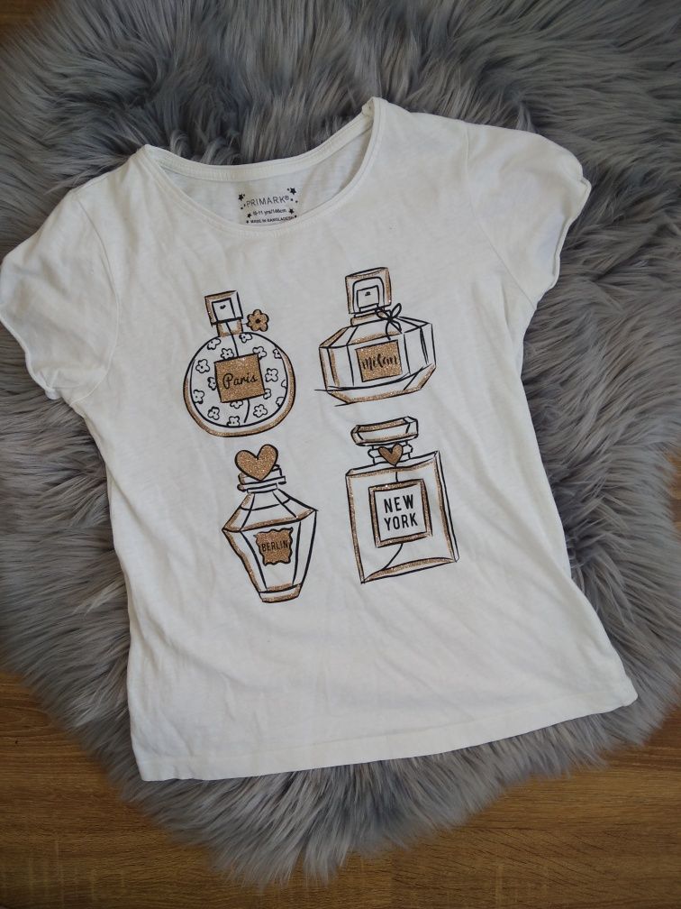 Bluzka t-shirt perfumy Primark 146cm