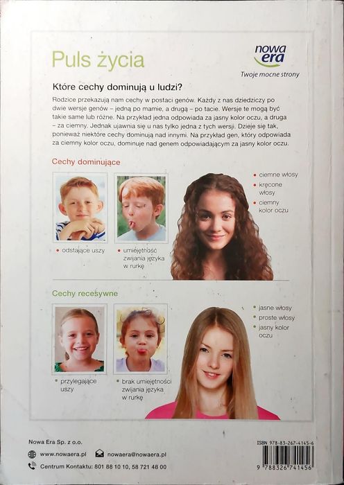 Podręcznik od biologii, klasa 8, Nowa Era.