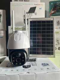 4G IP камера відеоспостереження сонячна панель автономна sim картка