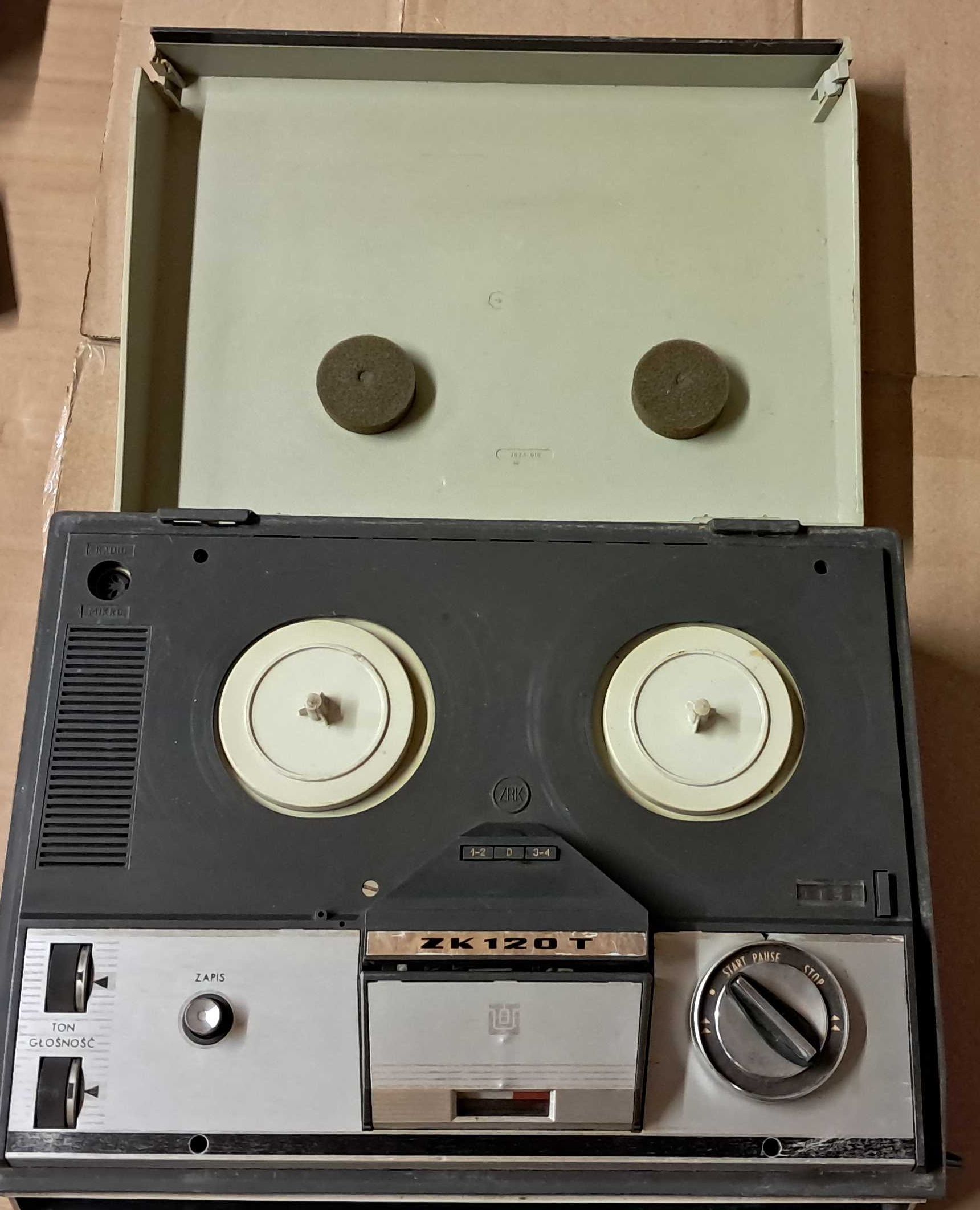 Retro Magnetofon Szpulowy Unitra ZK120T (ZK140T) licencja Grundig