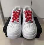 AF1\Powietrze*airDamskieNikeForce1SupremeWhite UnisexTrampki Rozm.43