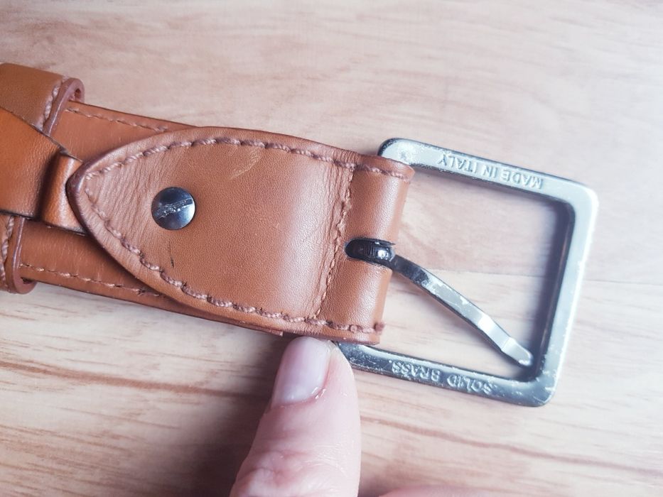 Skórzany pasek męski marki Ermenegildo Zegna