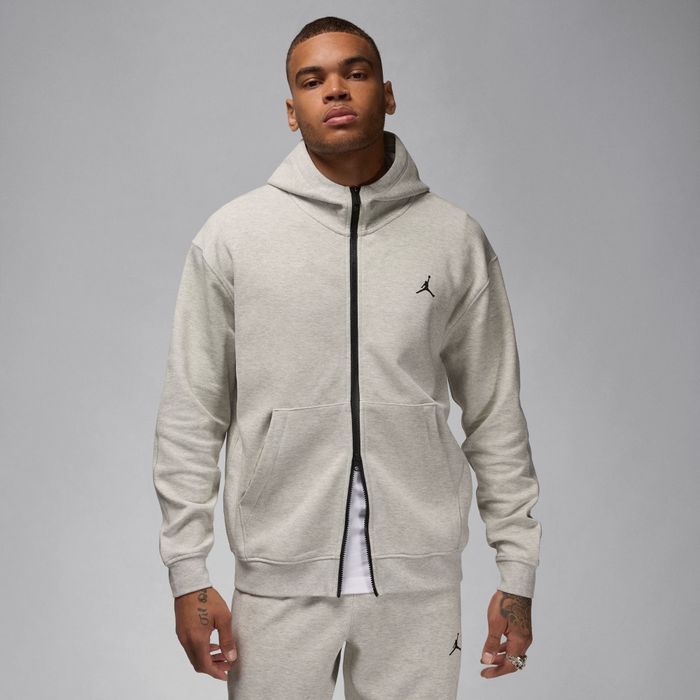 Кофта Air Jordan nike aport hoop Fleece grey найк джордан толстовка