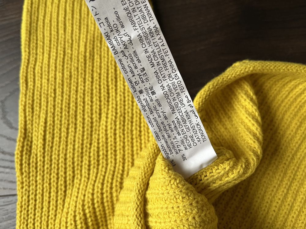 Zara żółty krótki sweter sweterek 6-7lat/120cm nowy