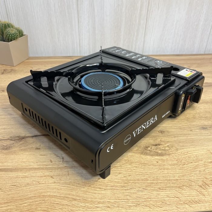 Газовая плита с керамической горелкой в кейсе с пьезоподжигом