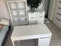 Biurko boale z szafka i  szuflada Ikea 50x105