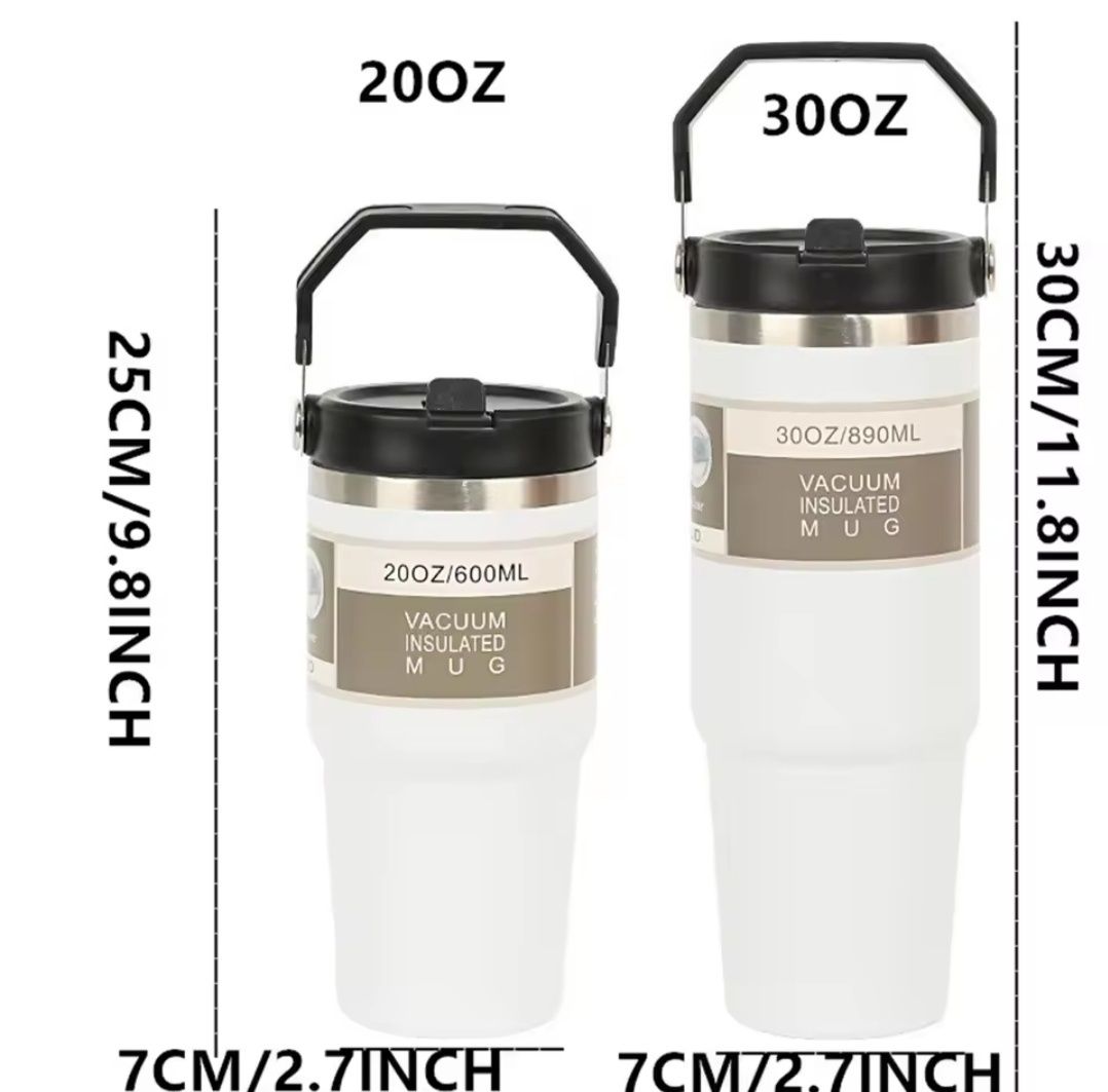 Kubek termiczny termos 890ml! Składana słomka nierdzewna NIE STANLEY