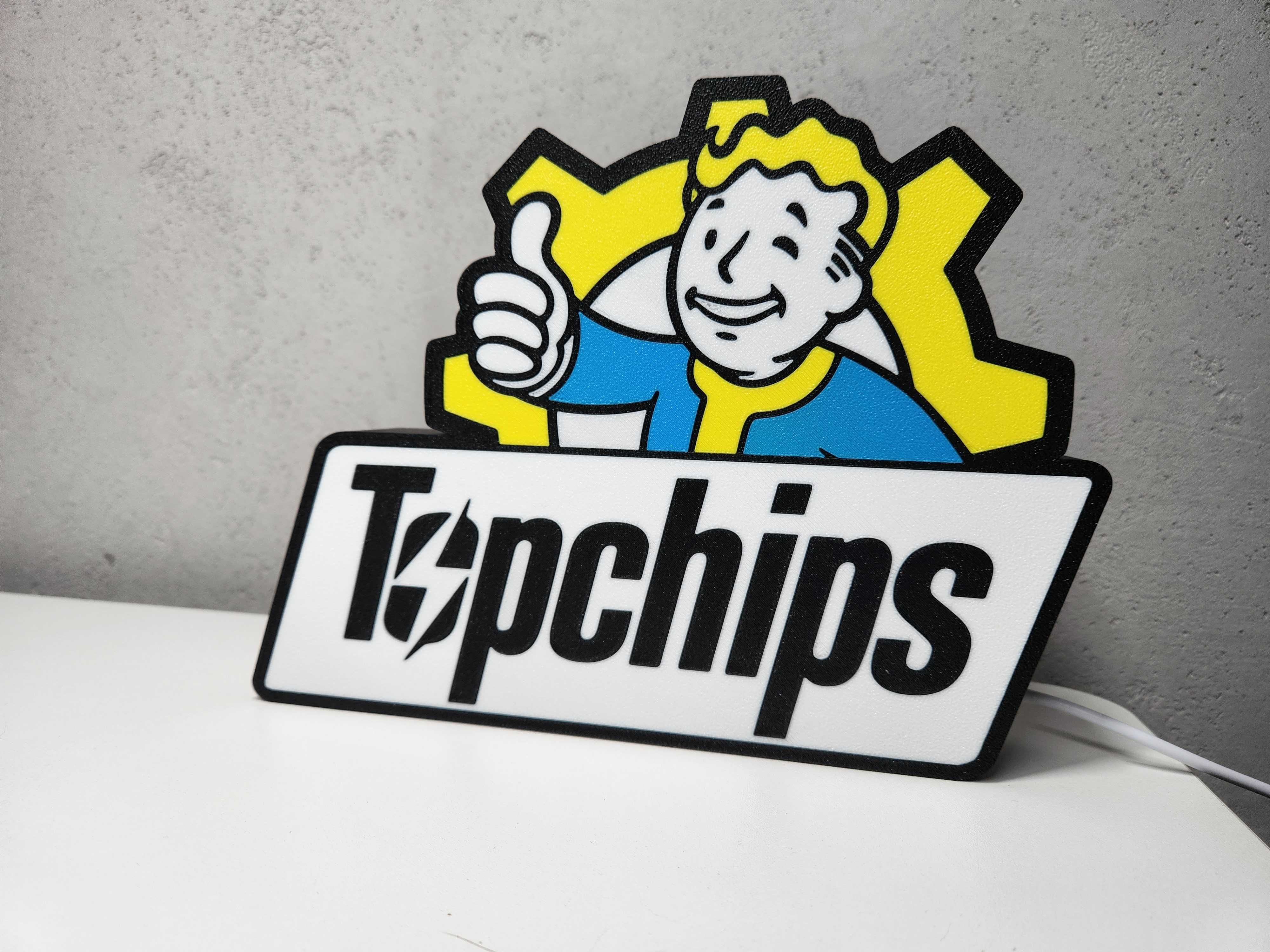 Lampka personalizowana LED – Fallout Vault Boy - TWOJE IMIE