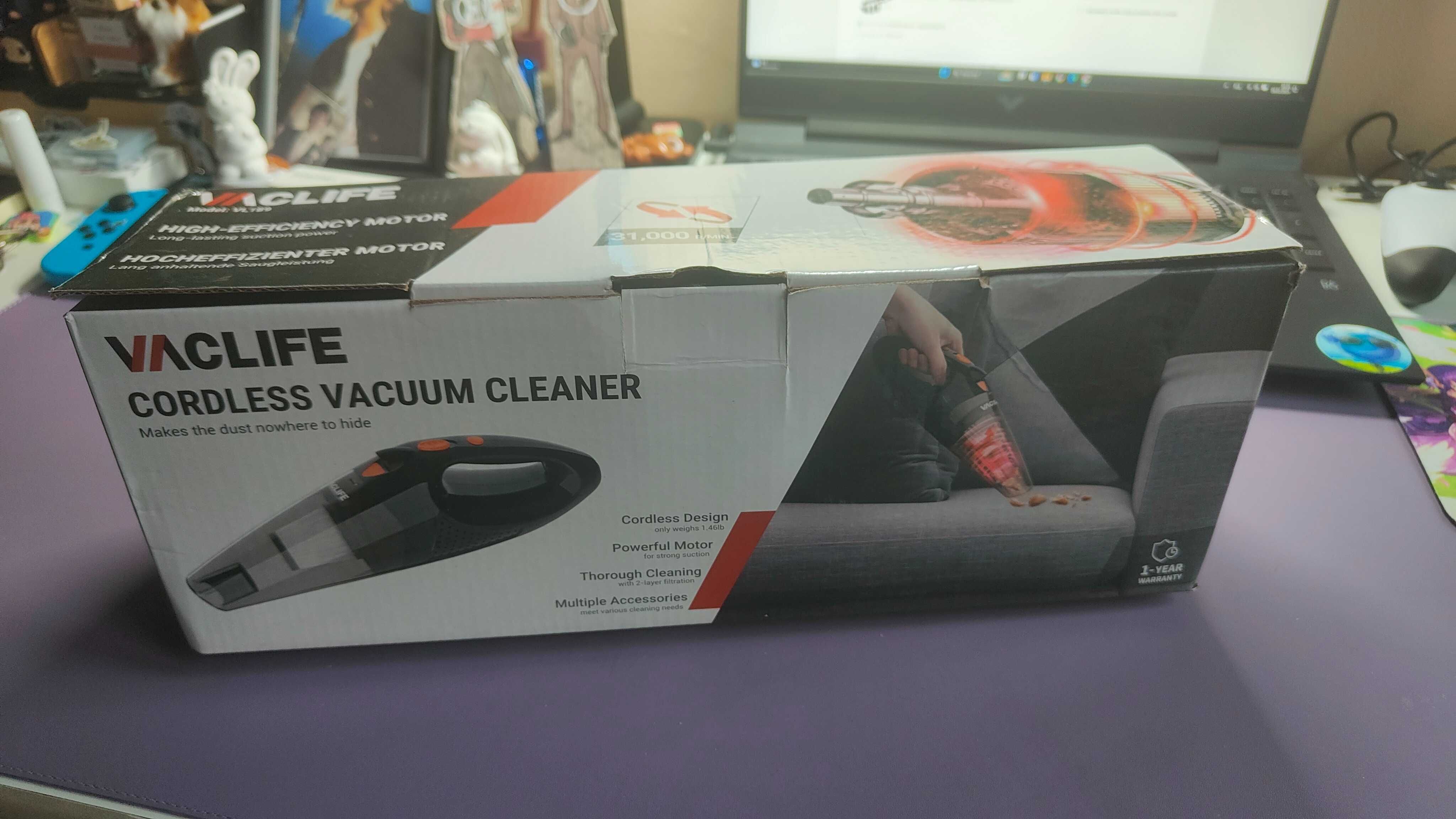 Odkurzacz ręczny samochodowy Vacuum VACLIFE AK-007A