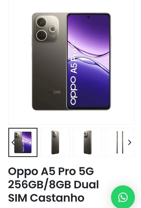 Smartphone OPPO A5 PRO 5G - Novo