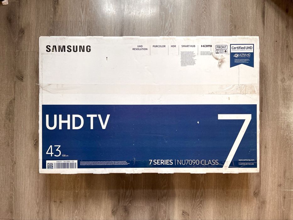 Телевізор Samsung 43 UHD 4K, HDR (NU7090U)