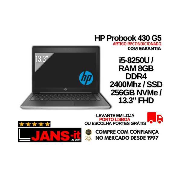 Portátil HP Probook 430 G5 | i5-8250U | 8GB | SSD 256GB | 13.3" FHD64740036198787120