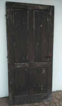 Drzwi drewniane, gospodarcze, budowlane, 95x205.