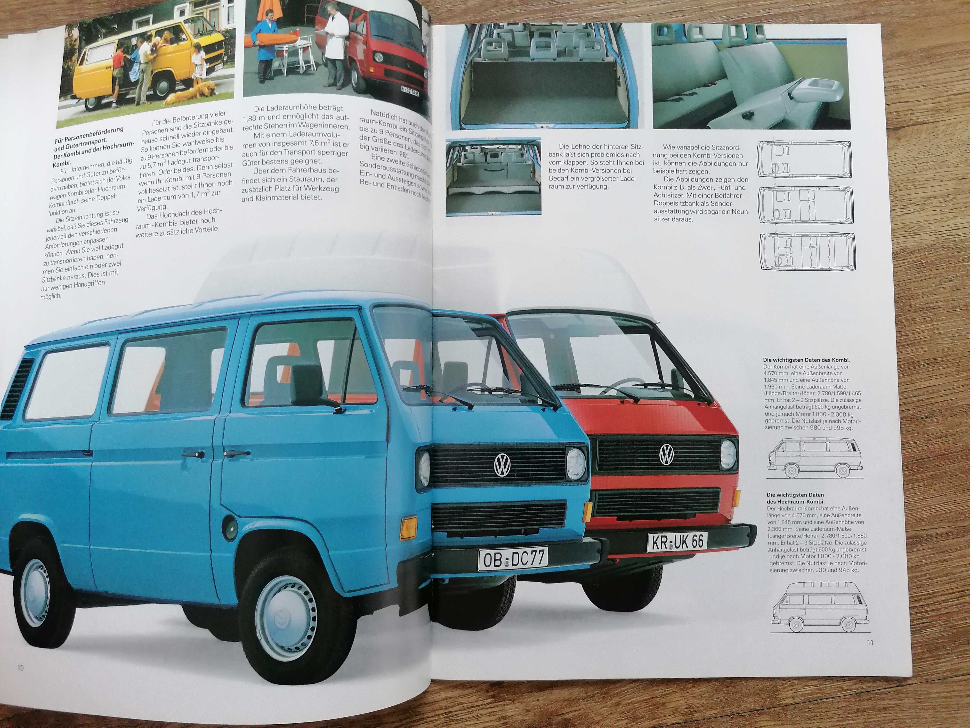Prospekt VW T3 Caravelle
