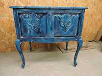 Komoda ludwikowska szafeczka Shabby Chic przecierka