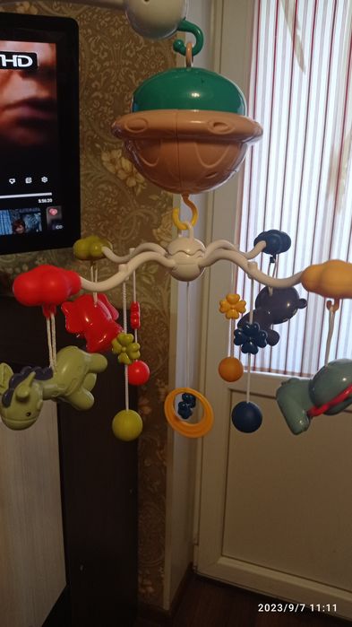 Детский мобиль на манеж, погремушку на коляску. Все новое.