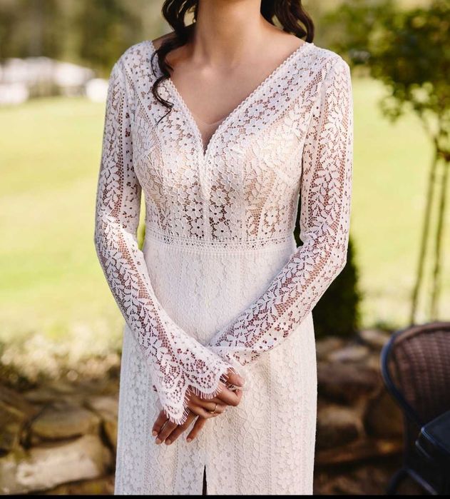 Suknia ślubna z salonu Marifeld – stan idealny, po czyszczeniu