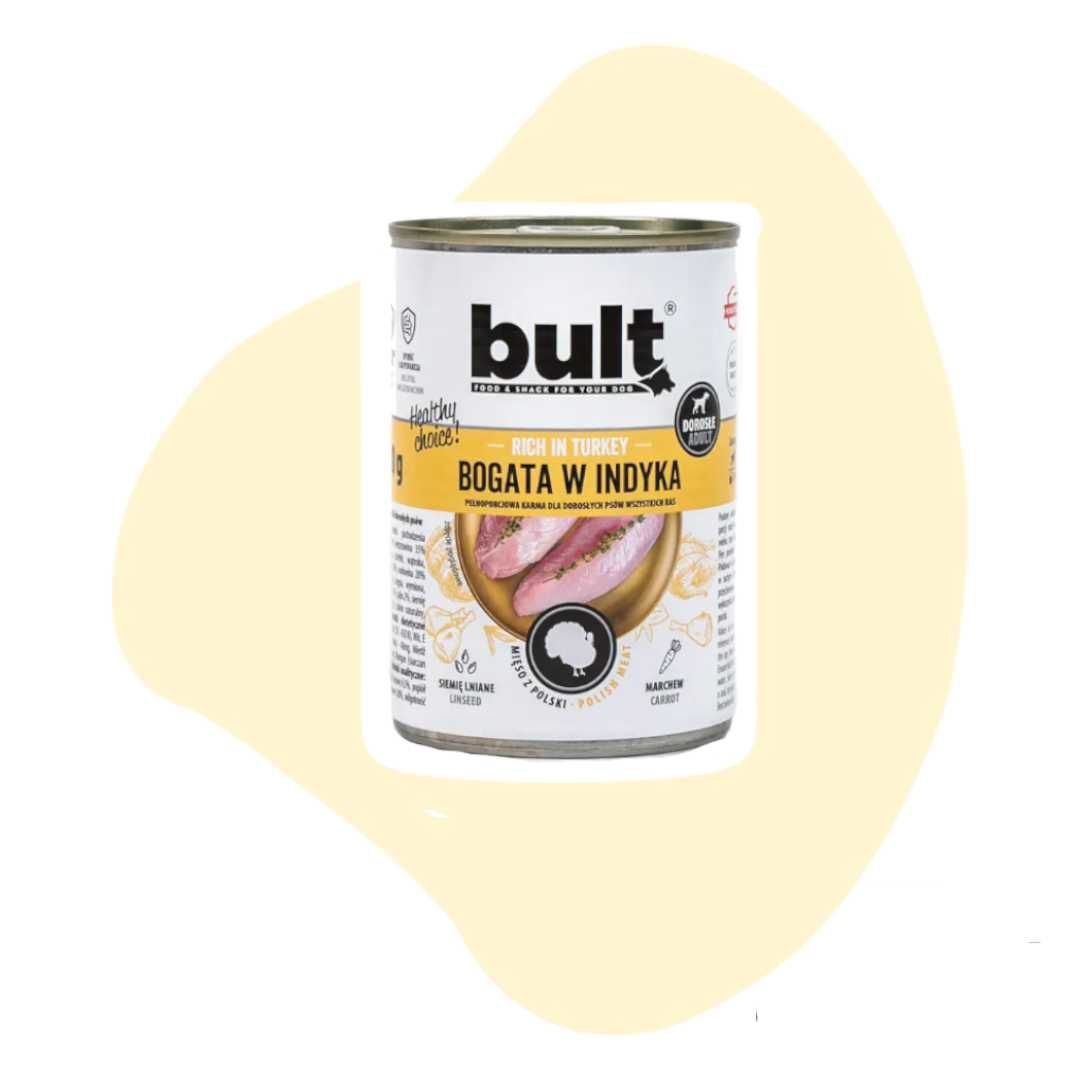 Bult Bogata w indyka 6x400g Puszka Karma mokra dla psa