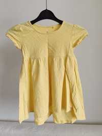 Sukieneczka Next 98cm 2/3lata żółta w kropeczki letnia