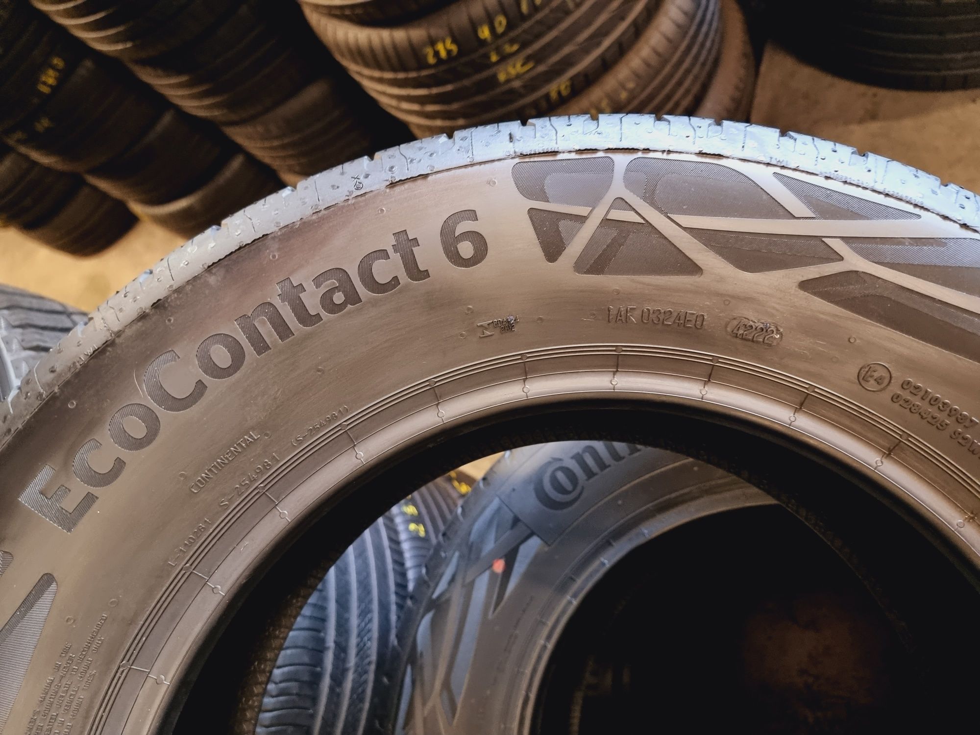 Шини літні 215х65хR16 Continental EcoContact6 НОВІ ШИНИ 2022 Рік 4 ШТ