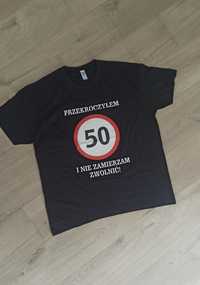 NOWA koszulka XL na 50 urodziny