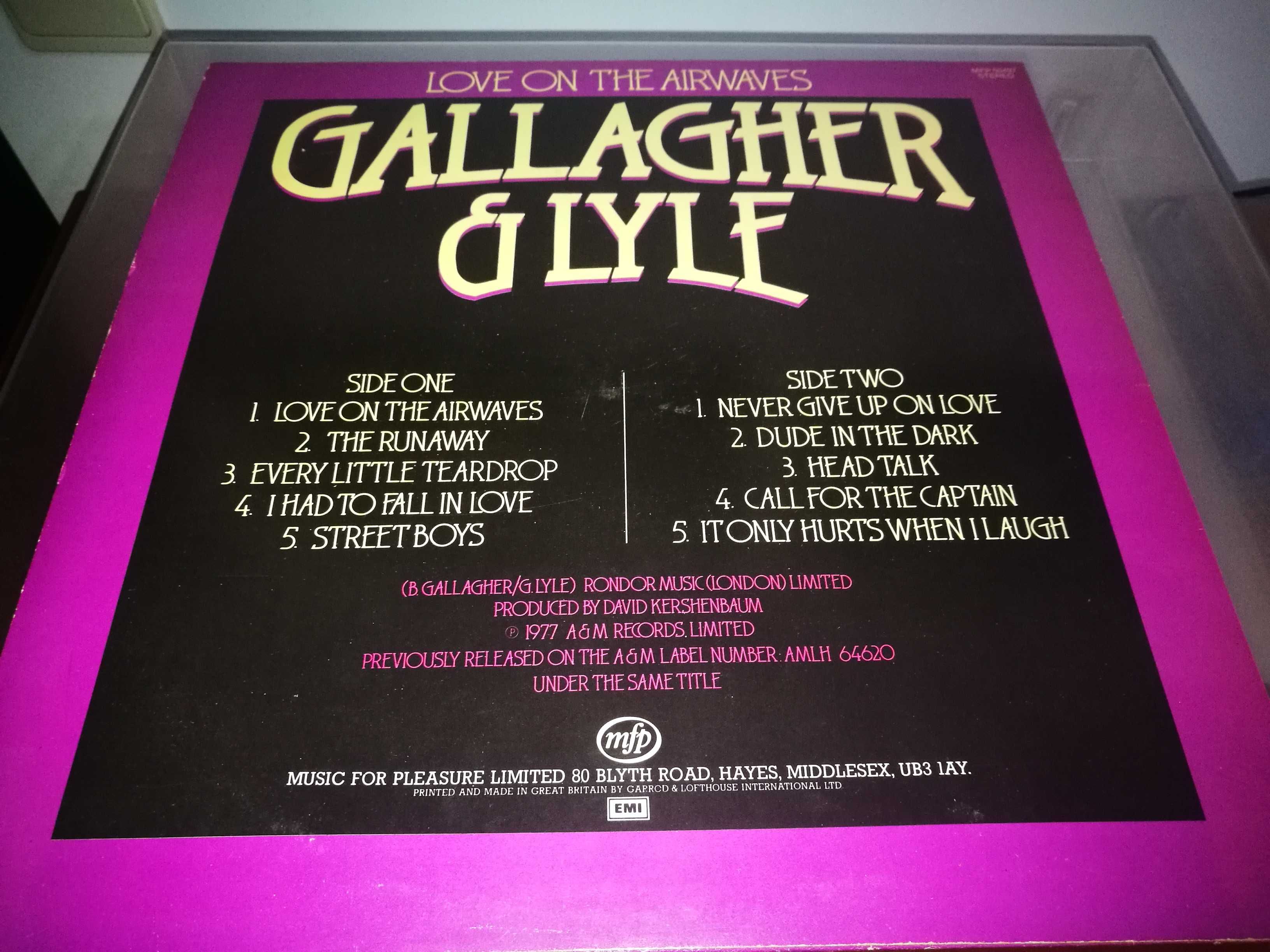 GALLAGHER   AND LYLE - Love On The Airwaves LP