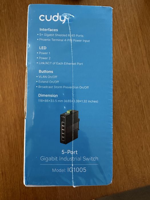 Switch Industrial Cudy 5 Portas Gigabit